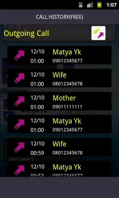 Call History(FREE) android App screenshot 3